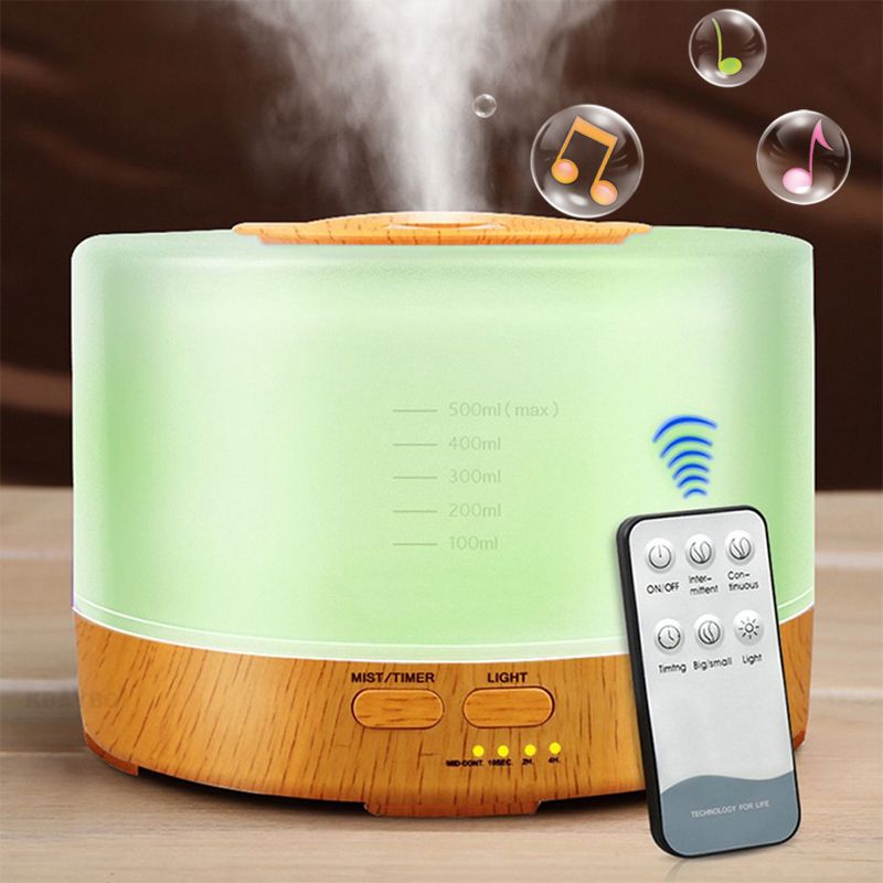 Aroma Humidifier with BlueTooth Speaker & 7 Mood Color Changer